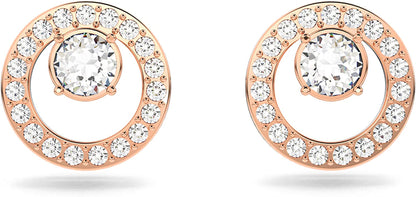 SWAROVSKI Creativity Circle Jewelry Collection, Clear Crystals Apparel & Accessories > Jewelry > Earrings SWAROVSKI Earrings - Rose Gold Tone  