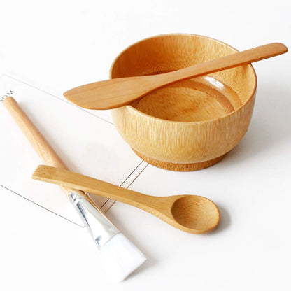 DIY Facemask Mixing Tool Sets 6 in 1 Face Mask Mixing Bowl Set Clay Mask Mixing Set Bamboo (Mask Bowl+Spatula+Brush+Spoon+ Wet Sponge+Makeup Headband) Health & Beauty > Personal Care > Cosmetics > Cosmetic Tools > Skin Care Tools BIRETDA   