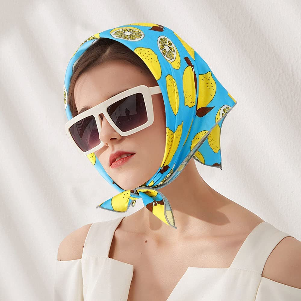 GERINLY Cute Bandana for Women Fruits Printed Square Hair Scarf Headband Summer Accessories Apparel & Accessories > Clothing Accessories > Bandanas & Headties GERINLY   