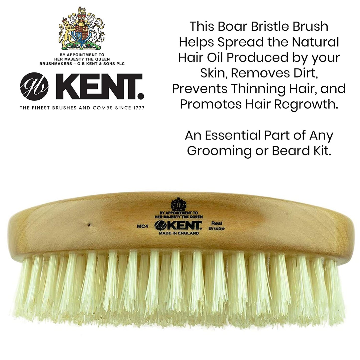 Kent MC4 Finest Men'S Hair Brush and Facial Brush for Beard Care. Exfoliating Natural Boar Bristle Brush + Kent LPC3 Hair Brush Cleaner. Best Hair Care Kit for Men Health & Beauty > Personal Care > Hair Care KENT   
