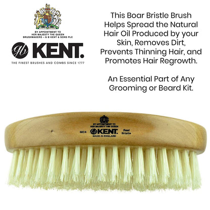 Kent MC4 Finest Men'S Hair Brush and Facial Brush for Beard Care. Exfoliating Natural Boar Bristle Brush + Kent LPC3 Hair Brush Cleaner. Best Hair Care Kit for Men Health & Beauty > Personal Care > Hair Care KENT   