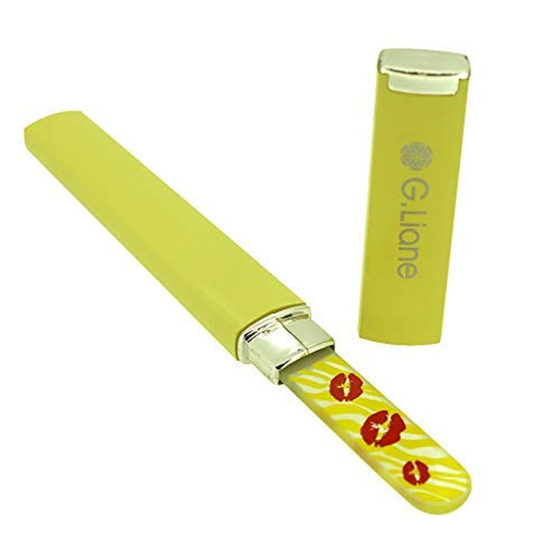 Best Crystal Nail File Set – G.Liane Professional Nail File Manicure Pedicure Kit for Natural Nails Acrylic Nails Gels Nails Manicure Tools for Home and Salon (Clear Pointed) Health & Beauty > Personal Care > Cosmetics > Cosmetic Tools > Nail Tools G.Liane Yellow  