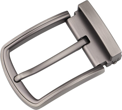Mcfanbe 1.5 Inches (38-40 Mm) Belt Buckle Single Prong Square Replacement Buckle for Men Women Belt Apparel & Accessories > Clothing Accessories > Belt Buckles McFanBe Grey19  