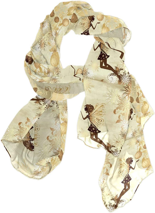 Women Long Silk Scarf, Satin Shawl Chiffon Large Stole Headscarf Sunscreen Wrap Apparel & Accessories > Clothing Accessories > Scarves & Shawls Oyihfvs Multi 1  