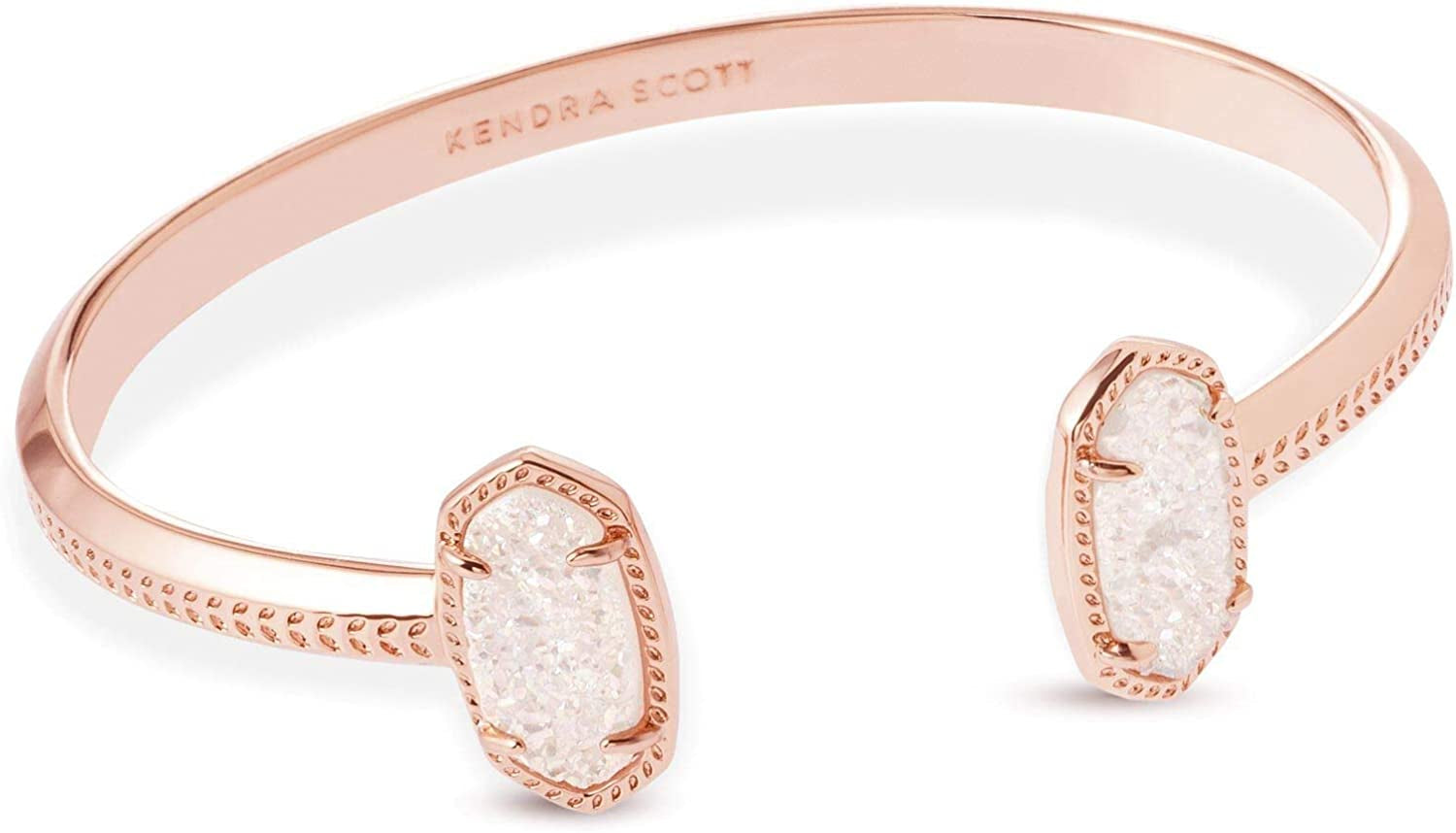 Kendra Scott Elton Cuff Bracelet for Women, Fashion Jewelry Apparel & Accessories > Jewelry > Bracelets Kendra Scott ROSE GOLD - IRIDESCENT DRUSY  