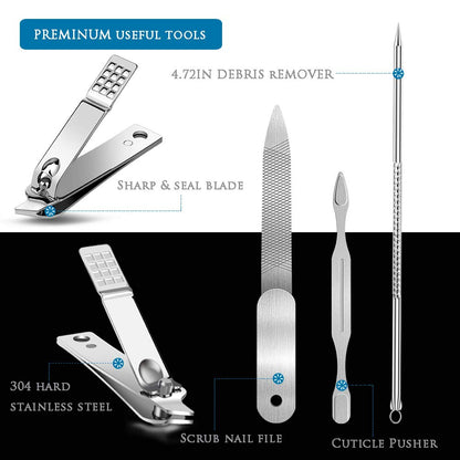 Premium 6PCS Ingrown Toenail Tools, Nail File and Lifter, Foot Nail Treatment Tool, Toe Nail Removal Clippers, Upgraded Stainless Steel, Professional Pedicure Tools, with Nail Cutter Trimmer Health & Beauty > Personal Care > Cosmetics > Cosmetic Tools > Nail Tools USCOLOR   