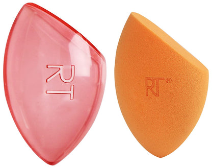 Real Techniques Miracle Complexion Beauty Sponge Makeup Blender with Case, Perfect for Travel, Beauty Sponge for Foundation Application, Streak-Free Makeup Tool, Cruelty Free, Latex Free, 2 Piece Set Health & Beauty > Personal Care > Cosmetics > Cosmetic Tools > Makeup Tools Real Techniques   