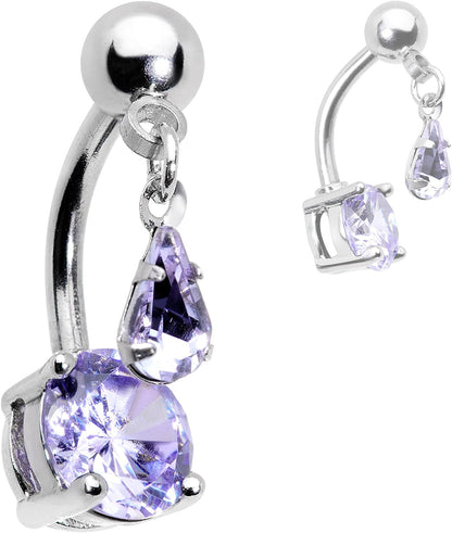Body Candy Womens 3PCS Stainless Steel Top Mount Body Piercing Jewelry Dangle Belly Button Ring Apparel & Accessories > Jewelry > Rings Body Candy   