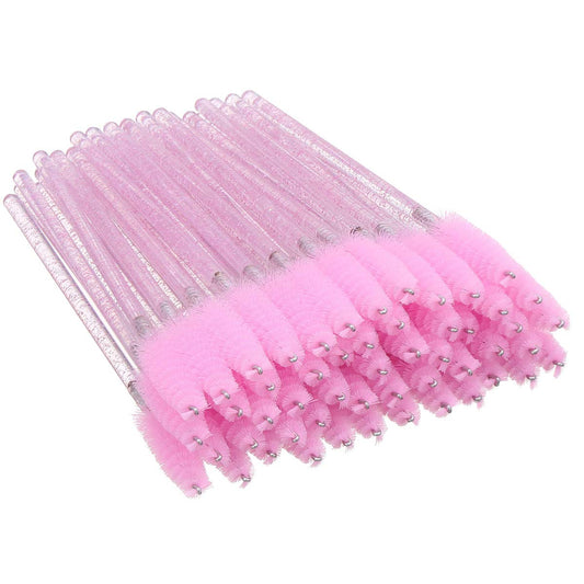 Elisel 100 PCS Disposable Mascara Brushes Crystal Eyelash Brushes Mascara Wands Applicator Eyelash Extensions Makeup Tools Eyebrow Brush (Pink) Health & Beauty > Personal Care > Cosmetics > Cosmetic Tools > Makeup Tools Elisel Pink  
