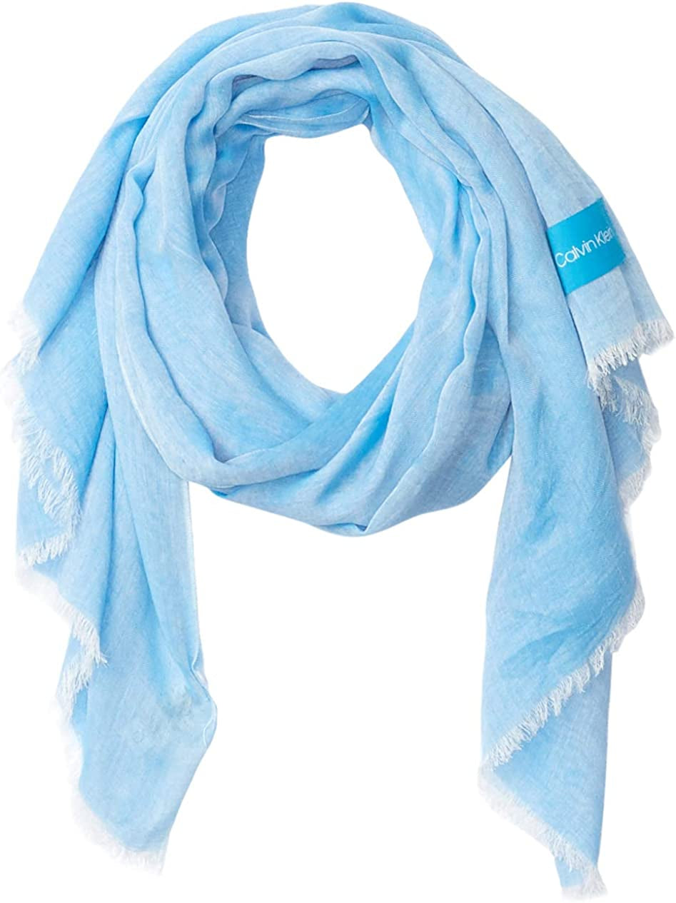 Calvin Klein Women'S Solid Chambray Scarf Apparel & Accessories > Clothing Accessories > Scarves & Shawls Calvin Klein Women's Accessories Ocean One Size 
