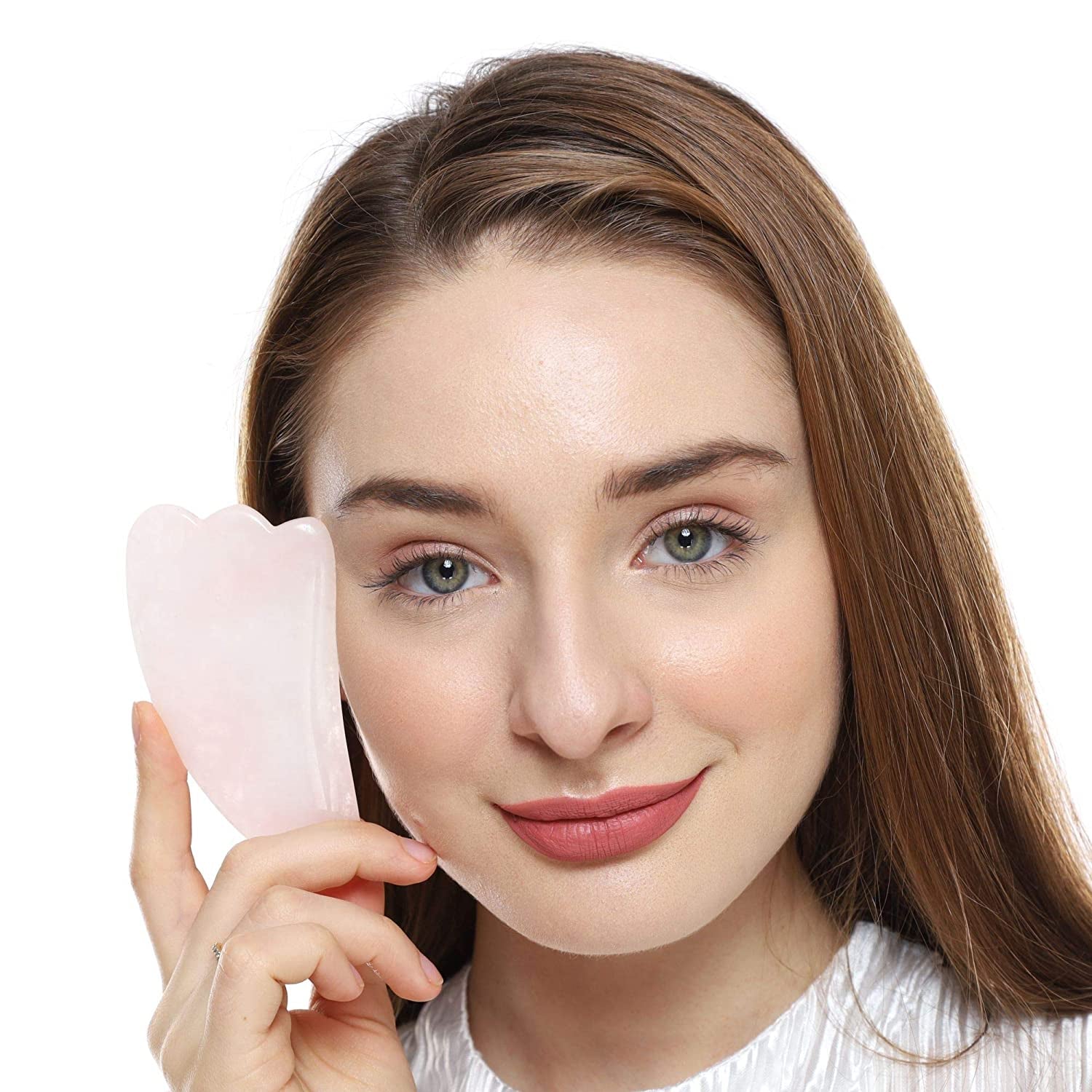 Gua Sha Facial Tools FUASHA - Premium 2-In-1 Jade & Rose Quartz Gua Sha Set - Lymphatic Drainage Scraping Massage Stone - Guasha Tool for Face - Facial Tools Sculpting Pack Health & Beauty > Personal Care > Cosmetics > Cosmetic Tools > Skin Care Tools Fuasha   
