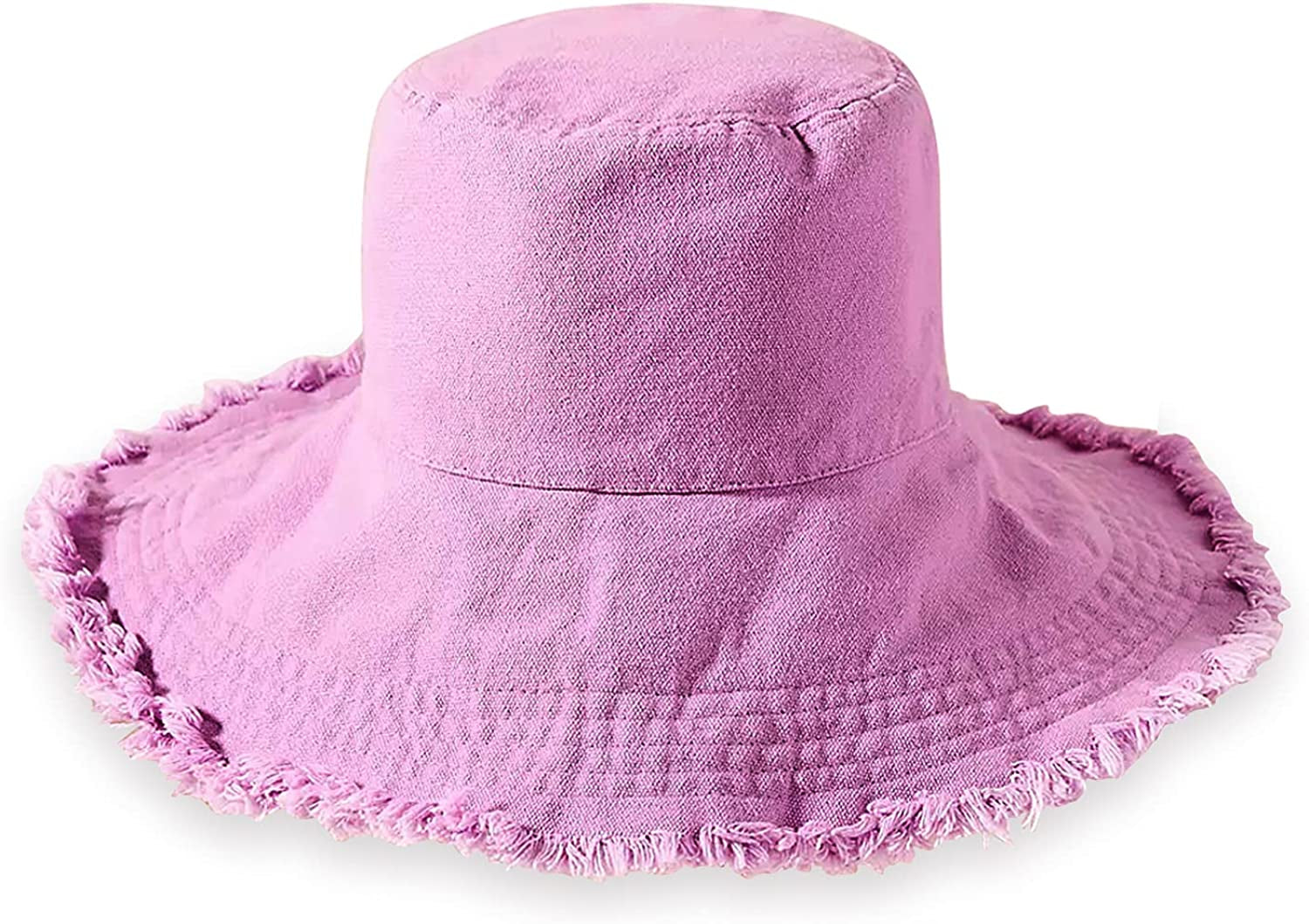 HZEYN Bucket Hats for Women Wide Brim Summer Travel Packable Cotton Bucket Beach Sun Hat UPF 50+ Apparel & Accessories > Clothing Accessories > Hats HZEYN Pink  