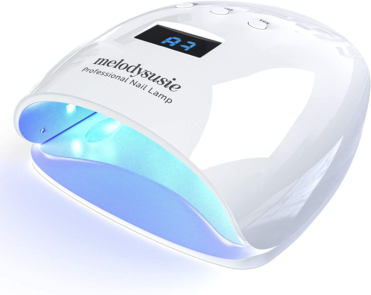 Melodysusie UV LED Nail Lamp True 54W Professional Nail Dryer for Gel Nail Polish Curing Lamp with 3 Timer Setting, Automatic Sensor, LCD Display, Detachable Tray Nail Art Tools Accessories Health & Beauty > Personal Care > Cosmetics > Cosmetic Tools > Nail Tools MelodySusie 54.0 Watts  