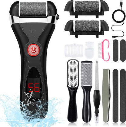 Electric Callus Remover for Feet Rechargeable, 15 in 1 Pedicure Tools Kit Foot Scrubber Dead Skin Remover Foot Files Scraper for Foot Spa Women and Men Feet Care Health & Beauty > Personal Care > Foot Care EAONE   