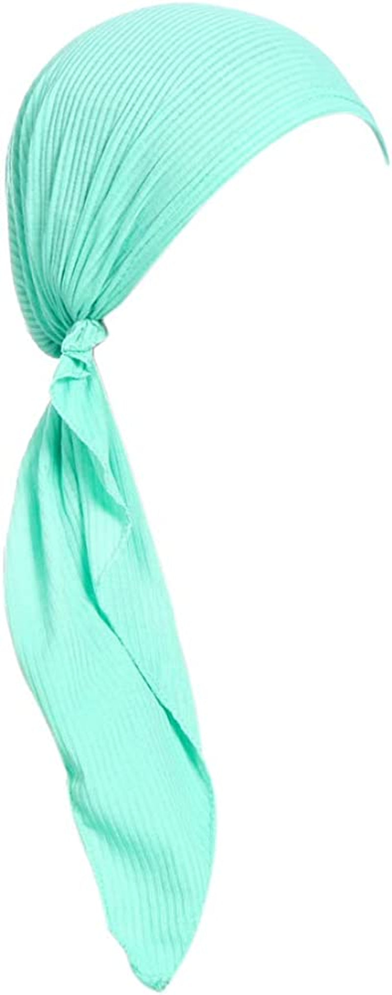 Fxhixiy Womens Turban Chemo Hat Head Scarves Slip-On Pre-Tied Headwear Bandana Sleep Hair Cover Apparel & Accessories > Clothing Accessories > Headwear Fxhixiy Green  