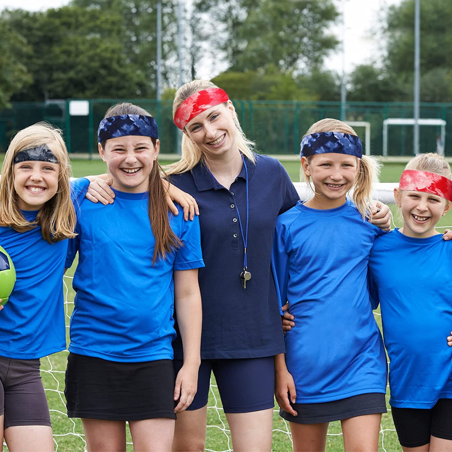 Tarpop 6 Pieces Head Tie Sports Headband Tennis Athletic Bandana Sweat Wicking Hair Band Tie-Dye Elastic Headband Unisex for Men Women Jogging Running Tennis Football Volleyball Rowing Apparel & Accessories > Clothing Accessories > Bandanas & Headties Tarpop   