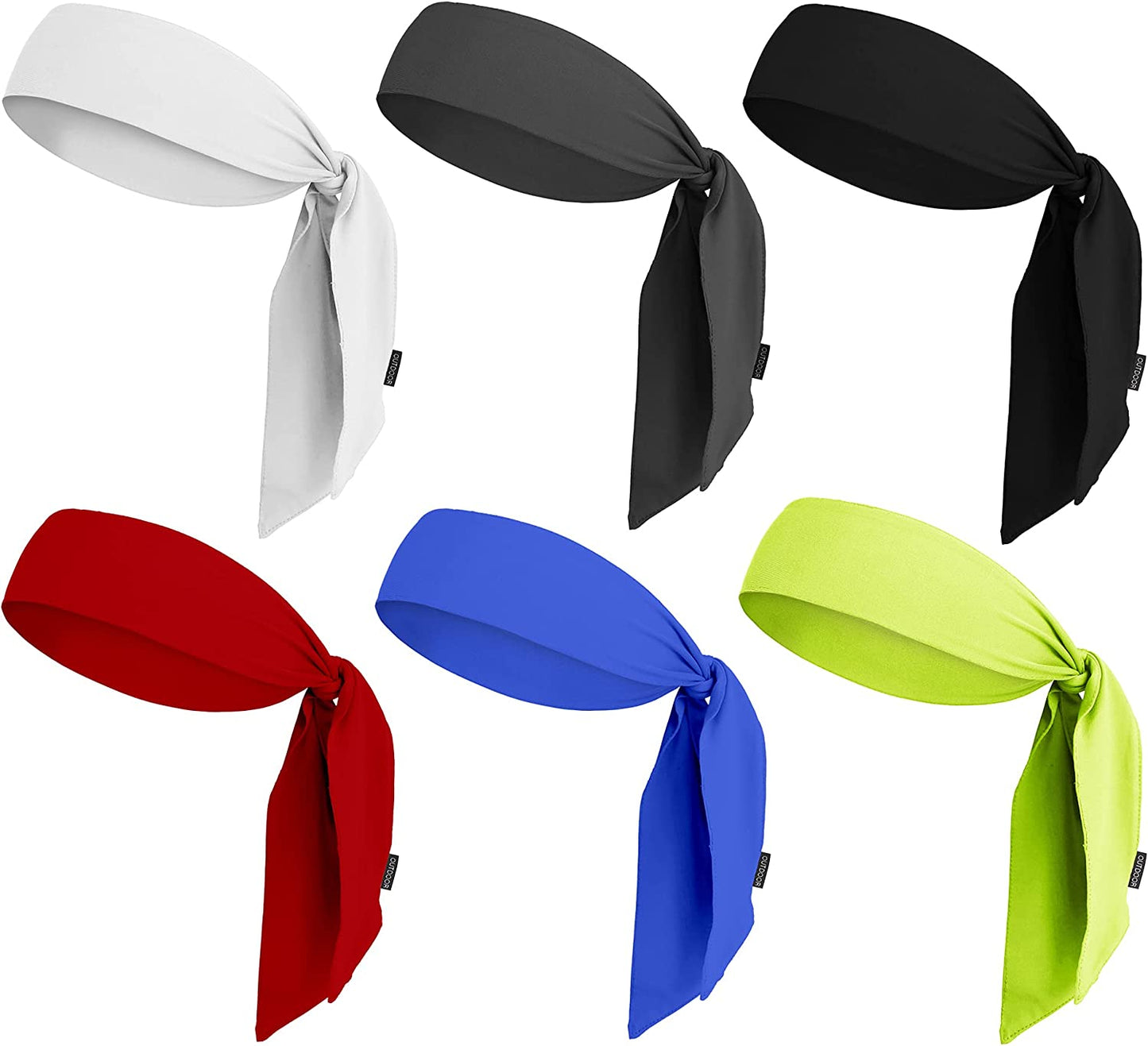 Tie Headband for Women, Men, & Kids - Karate Headband, Ninja Headbands, Tie Headbands for Muay Thai, Softball, Basketball, Sports & Tennis - Pirate & Athletic Headbands - Sweat Wicking Headband Apparel & Accessories > Clothing Accessories > Bandanas & Headties OutdoorEssentials 6 Assorted  