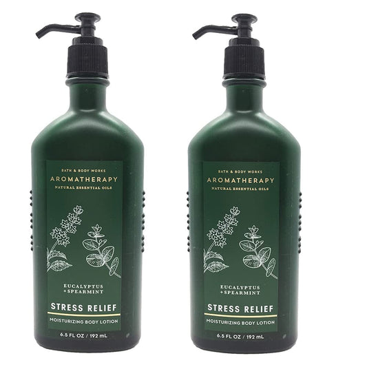 Bath & Body Works Aromatherapy Stress Relief - Eucalyptus + Spearmint Body Lotion, 6.5 Fl Oz, 2-Pack Health & Beauty > Personal Care > Cosmetics > Bath & Body Bath & Body Works   
