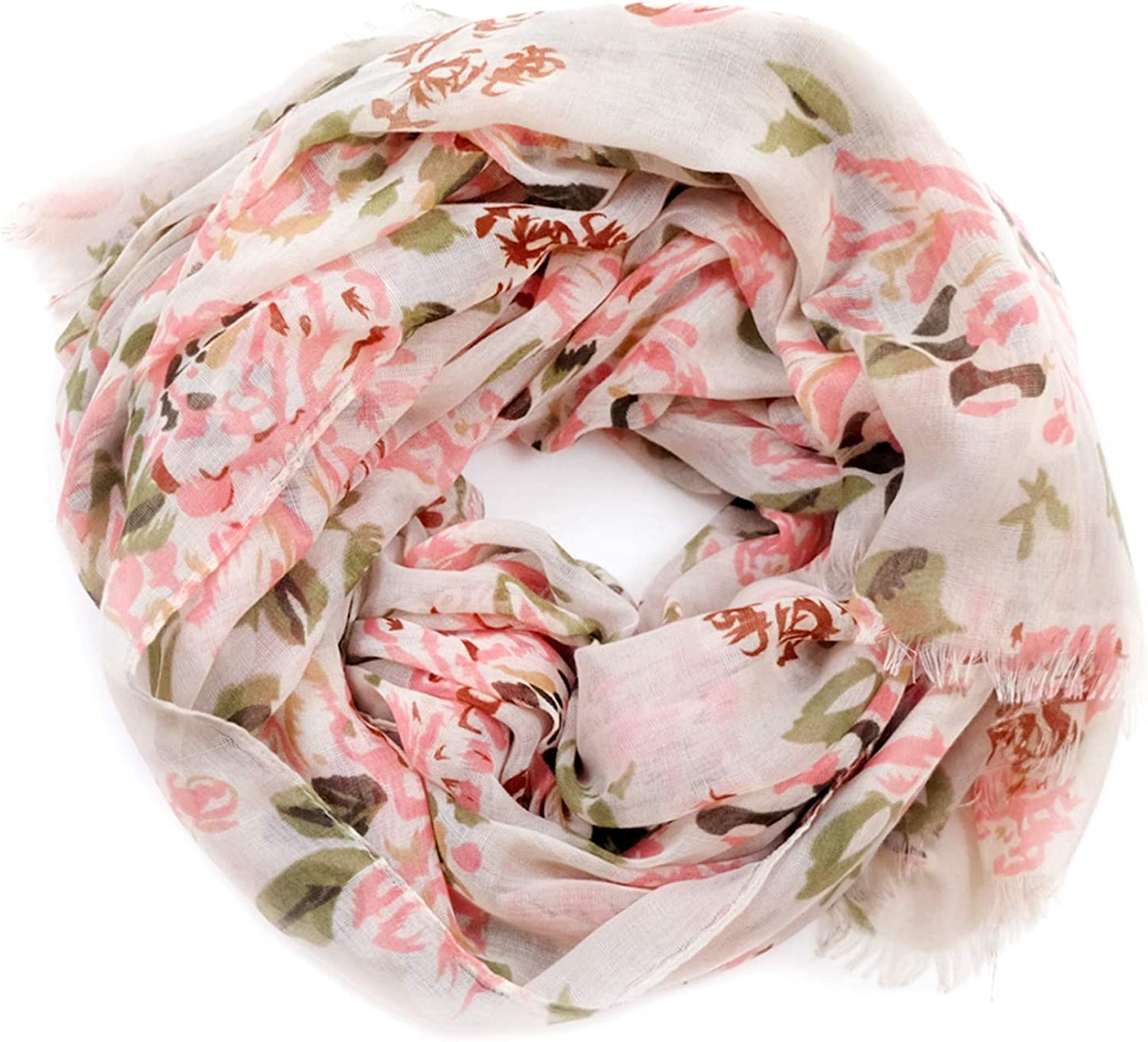 Scarfs for Women Lightweight Floral Flower Fashion Wrap Shawl Fall Winter Apparel & Accessories > Clothing Accessories > Scarves & Shawls MIMOSITO   