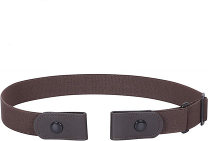 No Buckle Stretch Belt for Women Men Elastic Waist Belt up to 72 Inch for Jeans Pants Apparel & Accessories > Clothing Accessories > Belts WERFORU Coffee-1 Pants Size 31"-50" 
