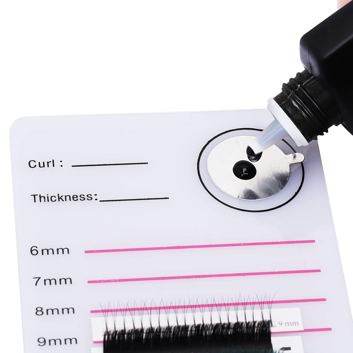 Eyelash Extension Supplies Acrylic Lashes-Holder Pad Eye Individual Lashes Makeup Tools Palette 1Pcs Lash Extension Glue Pallet Holder Card Professional Salon Use by GEMERRY Health & Beauty > Personal Care > Cosmetics > Cosmetic Tools > Makeup Tools GEMERRY   