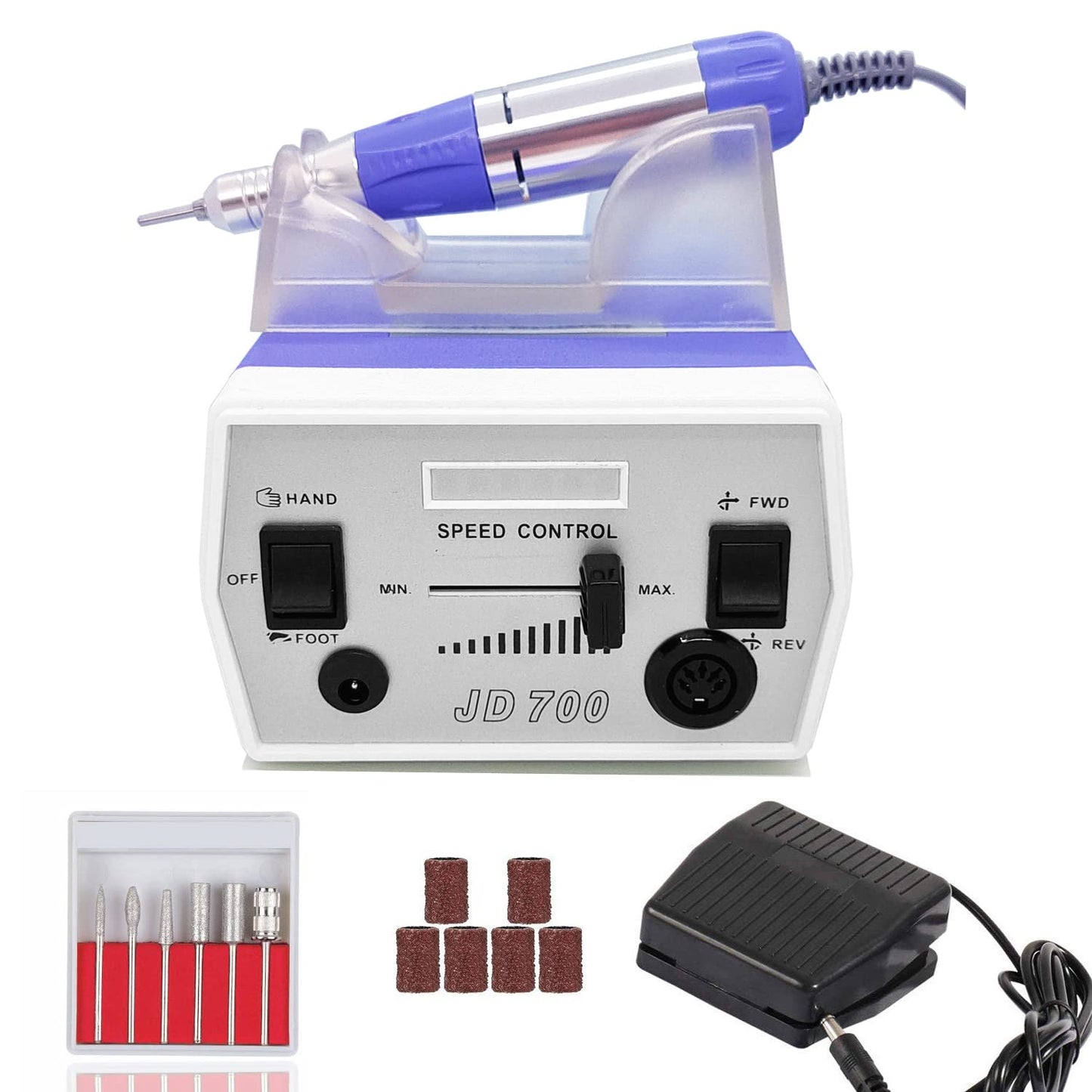 Véfaîî Nail Drill Electric Nail File, JD700 Nail Drills for Acrylic Nails Professional 30000RPM Manicure Tools Acrylic Nail Drill for Nail Dip Kit Acrylic Powder Poly Nail Gel B-01 Health & Beauty > Personal Care > Cosmetics > Cosmetic Tools > Nail Tools Hope Industry blue  