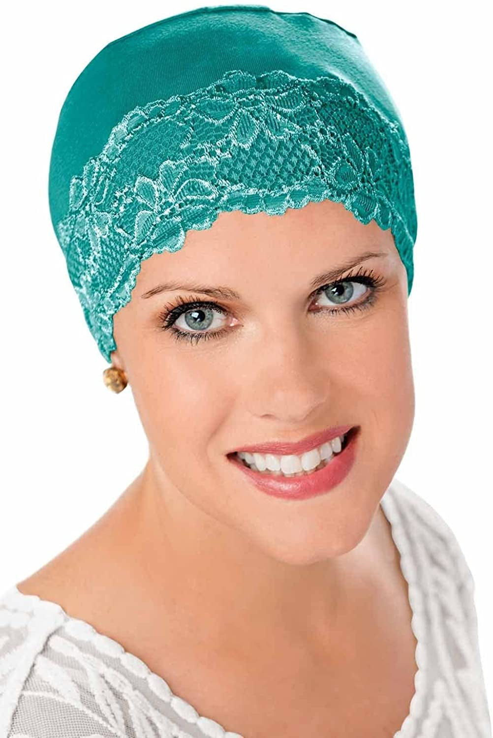 Cardani Lace Sleep Cap - Soft Hat Liner Viscose from Bamboo Apparel & Accessories > Clothing Accessories > Headwear Cardani Surf With Surf Lace One Size 