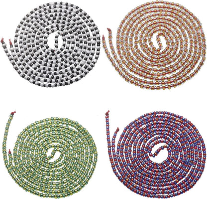 Taouzi Waist Beads for Women Colorful Beaded Body Chain Elastic String Waist Chain Beach Bikini Belly Chains Summer Jewelry for Women Girls Apparel & Accessories > Jewelry > Body Jewelry Taouzi StyleE02 50Inch  