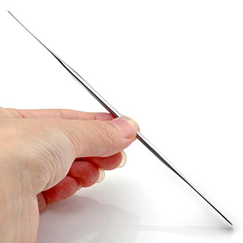 Wismee 5Pcs Makeup Spatula Tool Metal Set Professional Beauty Stainless Steel Cosmetics Mixer Long Metal Spatula Depotting Mixing Tool (#1+#2) Health & Beauty > Personal Care > Cosmetics > Cosmetic Tools > Makeup Tools Wismee   