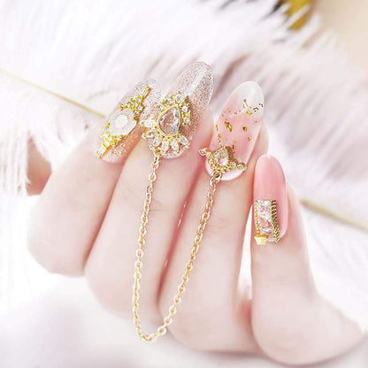 Lookathot 20Pcs/Set 3D Nail Art Decals Mixed Design Flamingo Meteorite Do Not Fade Metallic Studs Rhinestones Alloy Chain Manicure DIY Decoration Tools Health & Beauty > Personal Care > Cosmetics > Cosmetic Tools > Nail Tools Lookathot   