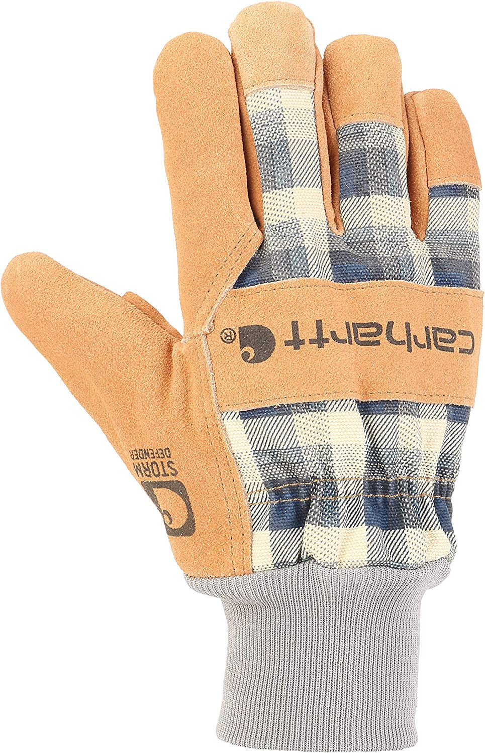 Carhartt Women'S Insulated Suede Work Glove with Knit Cuff Apparel & Accessories > Clothing Accessories > Gloves & Mittens Carhartt Men's Gloves Navy Plaid Small 