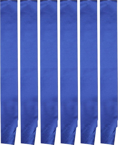 I-MART Blank Satin Sash, Princess, Beauty Queen, Homecoming, Winner, Mayor, Make Your Own Pins, Party Plain Pageant Sashes (Pack of 6 - Black) Apparel & Accessories > Clothing Accessories > Sashes I-MART Pack of 6 - Blue  