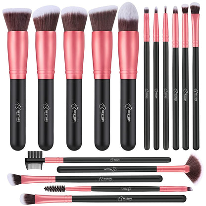Makeup Brushes Makeup Brush Set - 16 Pcs BESTOPE PRO Premium Synthetic Foundation Concealers Eye Shadows Make up Brushes Set,Eyeliner Brushes(Rosegold) Health & Beauty > Personal Care > Cosmetics > Cosmetic Tools > Makeup Tools Shenzhen Jimei Lang Technology Co., Ltd. Black RoseGold  