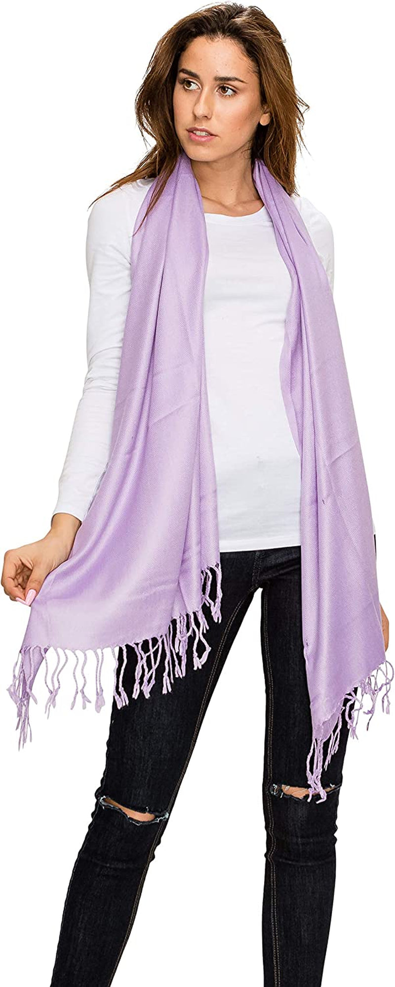 Made by Johnny Unisex Large Lightweight Soft Silky Real Cashmere Shawl Wrap Scarf Apparel & Accessories > Clothing Accessories > Scarves & Shawls Made By Johnny   
