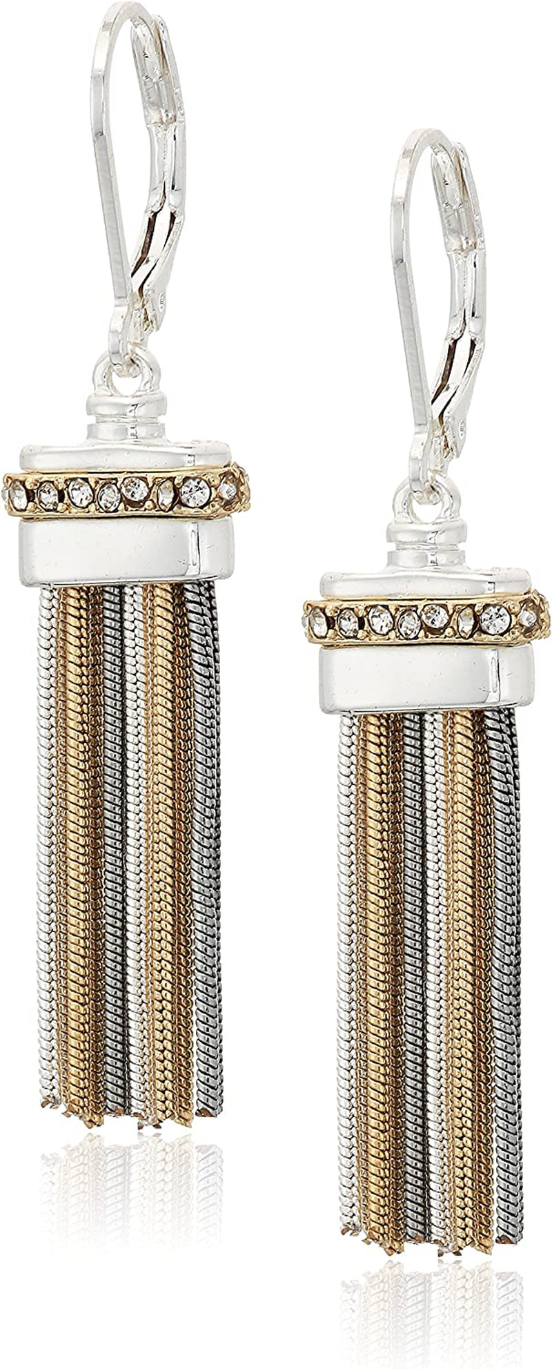 Nine West Classics Apparel & Accessories > Jewelry > Earrings KYLIE MAX Trio-Tone Tassel drop earrings 