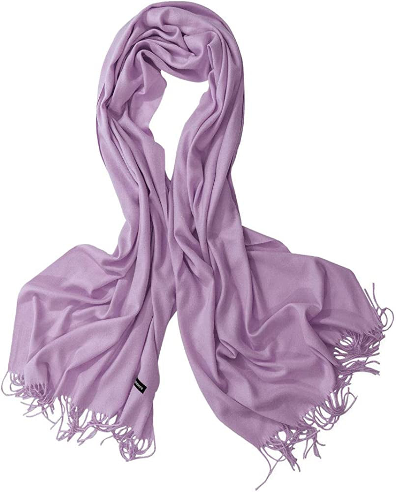 Bellonesc Cashmere Scarf Shawls for Women and Men Apparel & Accessories > Clothing Accessories > Scarves & Shawls Beillonesc Light Purple  