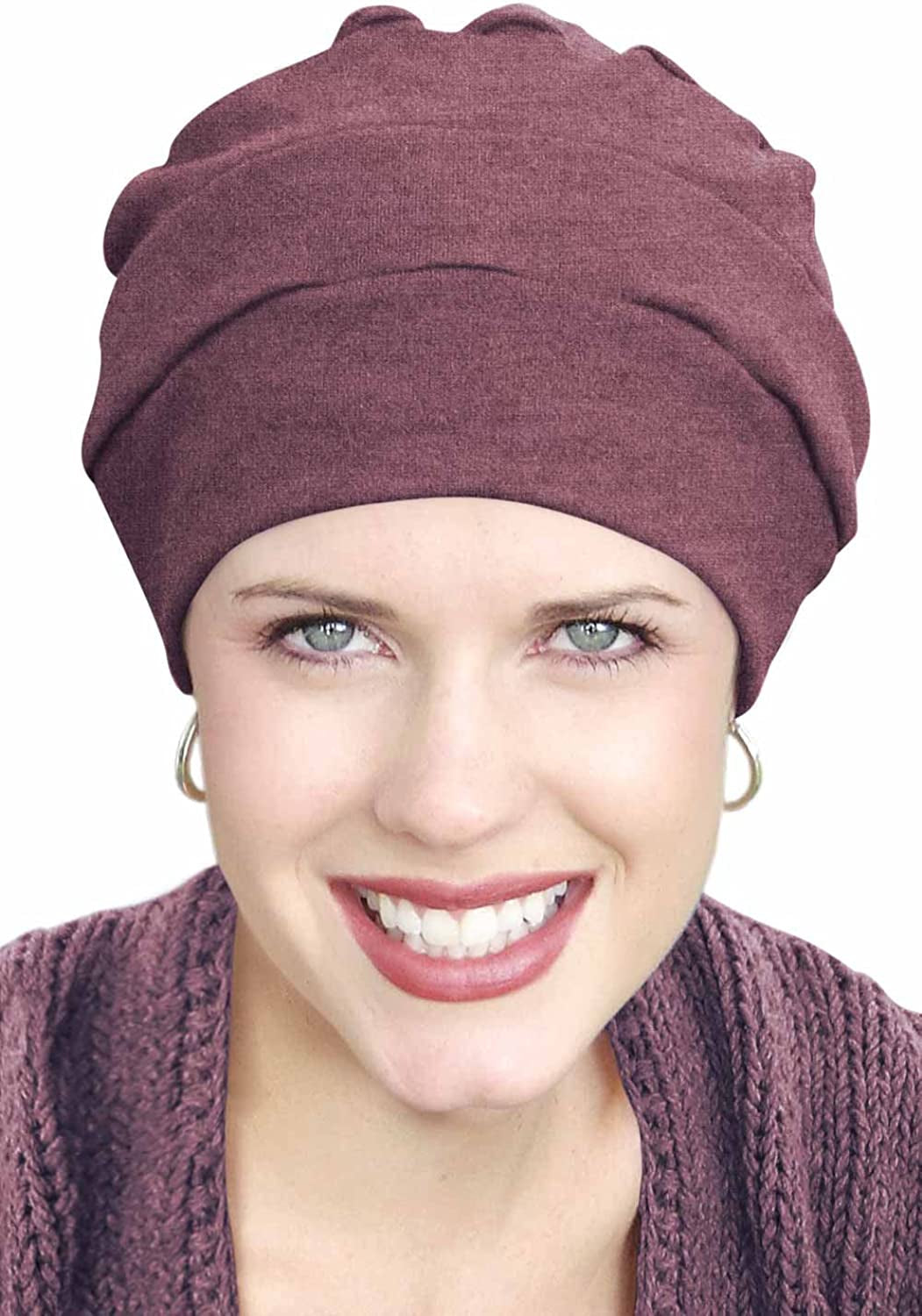 Headcovers Unlimited Three Seam Turban - 100% Cotton Hat Apparel & Accessories > Clothing Accessories > Headwear Headcovers Unlimited Raisin One Size 