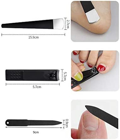 Foot Care Pedicure Callus Shaver Hard Skin Remover 10 Blades Ingrown Toenail Tools Kit, Ingrown Toenail Removal Correction Clippers, Professional Pedicure Tools (Black)… Health & Beauty > Personal Care > Foot Care ATTENDRE   
