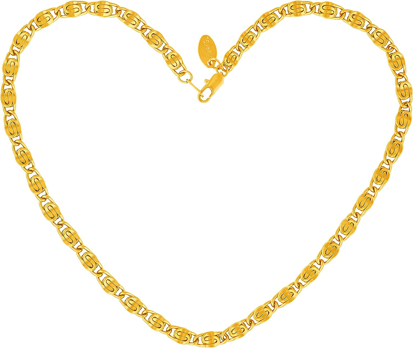 LIFETIME JEWELRY Diamond Cut Scroll Anklet for Women & Girls 24K Gold Plated Bracelet Apparel & Accessories > Jewelry > Anklets LIFETIME JEWELRY 5mm 10.0 Inches 