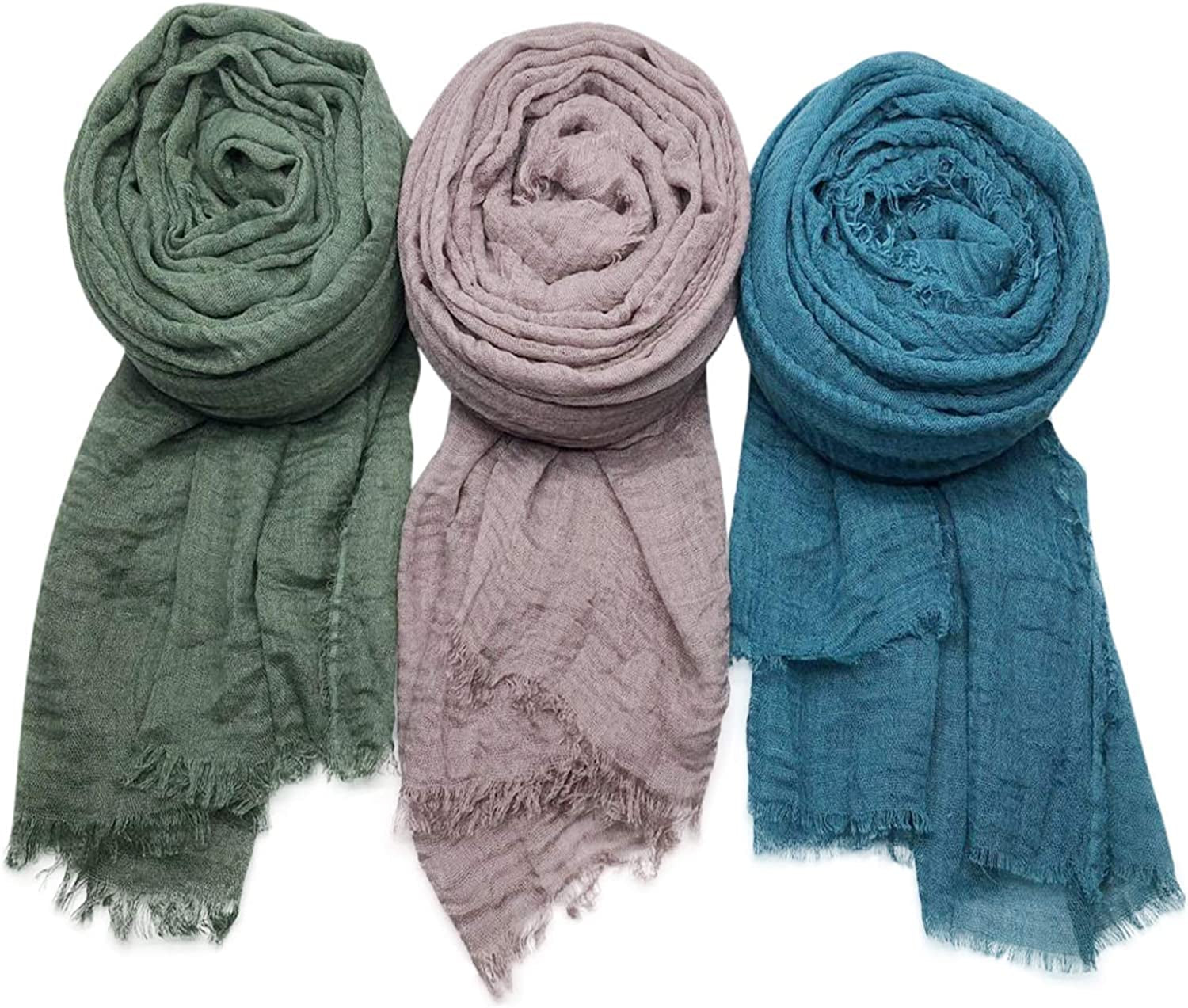MANSHU 6 PCS Women Soft Scarf Shawl Long Scarf, Scarf and Wrap, Big Head Scarf Apparel & Accessories > Clothing Accessories > Scarves & Shawls MANSHU   