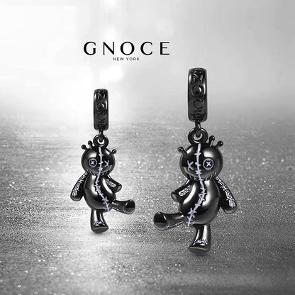 GNOCE Voodoo Doll Pendant Charm 925 Sterling Silver Dangle Bead Charms for Women Bracelet/Necklace Halloween Gifts for Girls Wife Daughter Apparel & Accessories > Jewelry > Bracelets GNOCE   