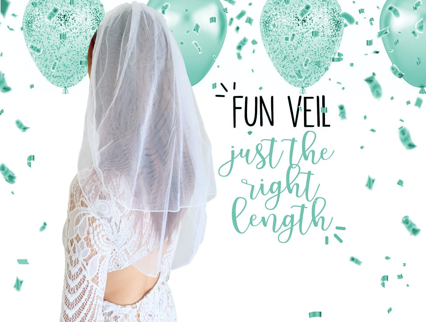 Bride to Be 3Pc Sash Set - Sophisticated & Fun Party Favor for Bachelorette Party, Bridal Shower & Wedding Party (3Pc Set, White & Teal (Font #2)) Apparel & Accessories > Clothing Accessories > Sashes Bachelorette to Bride   