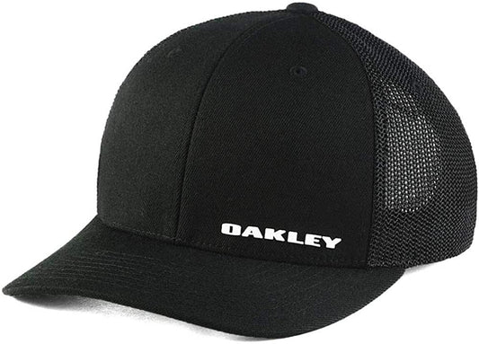 Oakley Indy Stretch-Fitted Cap Apparel & Accessories > Clothing Accessories > Hats Oakley Black/Black Large-X-Large 