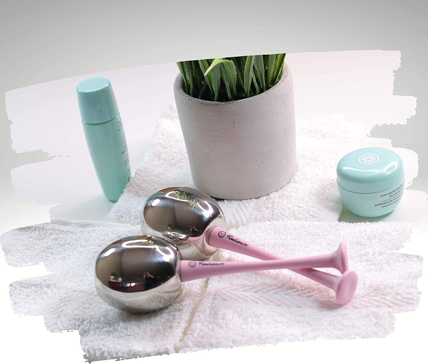 Radiance Ice Globes for Facials Skin Care - Cryo Globes, Non Shatter, Face Cooling Cold Stainless Steel, Cryo Freeze Tool Roller for Depuffing Eyes, Face Massage with a Storage Case & Polish Cloth Health & Beauty > Personal Care > Cosmetics > Cosmetic Tools > Skin Care Tools Elated Life   