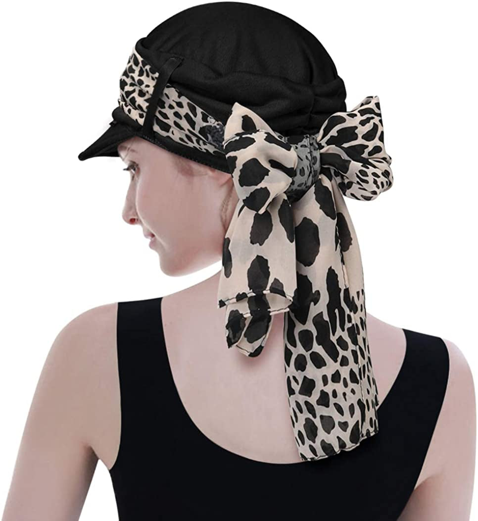 WETOO Newsboy Hat for Women Visor Beret Cap Chemo Scarf Headwear Turban Apparel & Accessories > Clothing Accessories > Headwear WETOO   