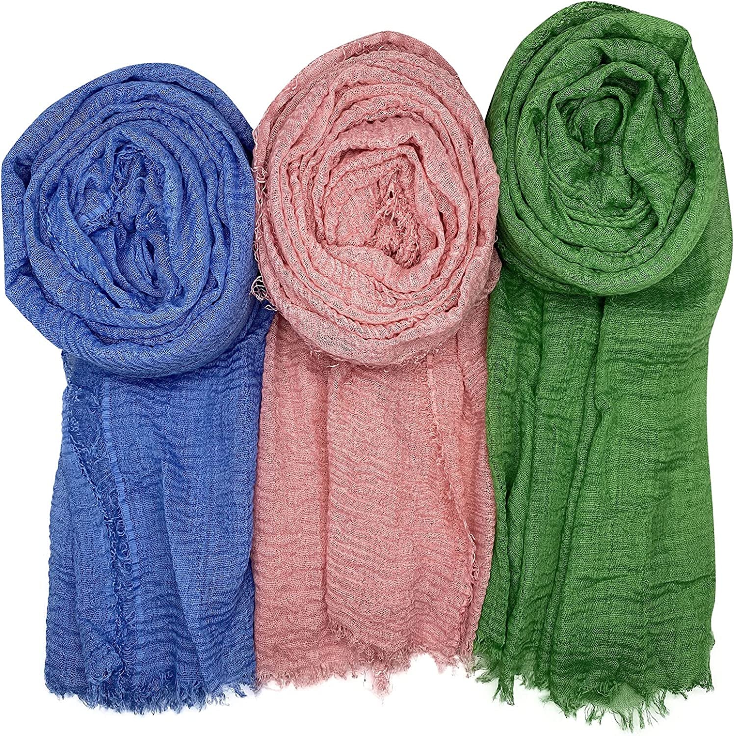 Women Scarf Shawl for All Season 3PCS Scarve Wrap Scarve. Apparel & Accessories > Clothing Accessories > Scarves & Shawls Axe Sickle Pink, Green, Blue  