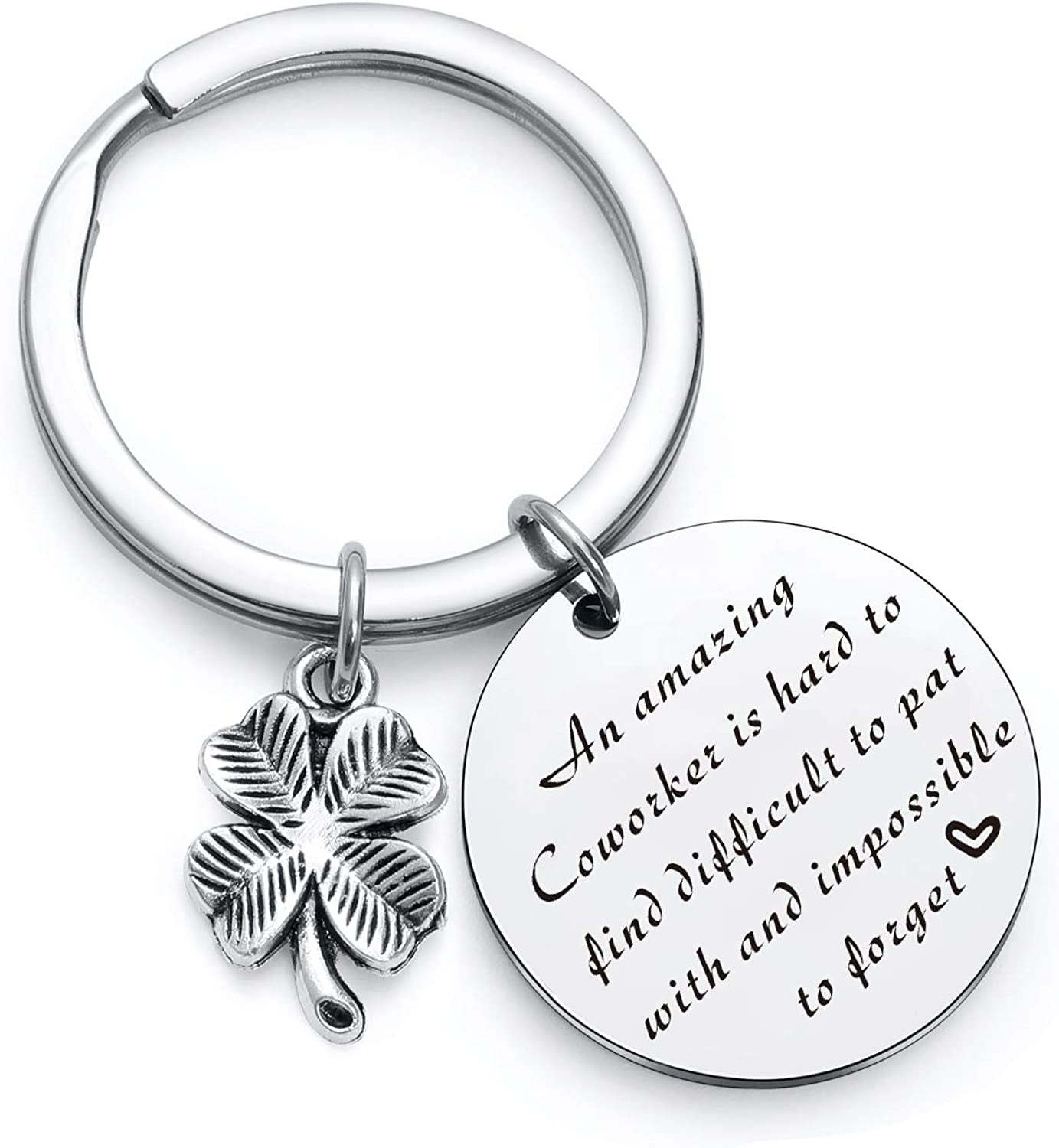 Tzrnhm Blossom an Amazing Coworker Is Hard to Find Difficult to Part with and Impossible to Forget Bangle Keychain Gfts for Coworkers,Business Partner,Boss,Friends Apparel & Accessories > Jewelry > Bracelets TzrNhm Blossom Keychain with Pearl  