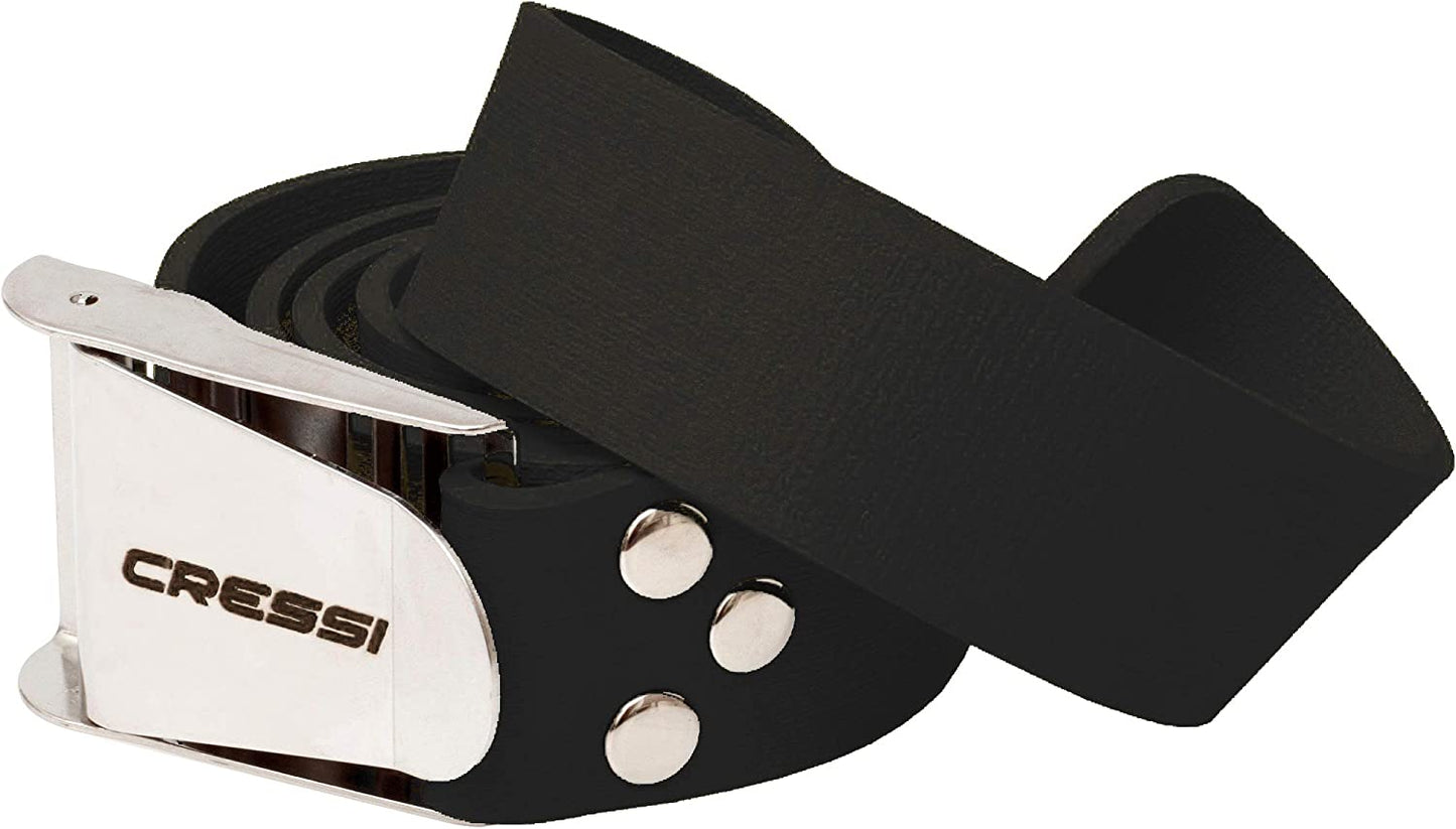 Cressi Quick-Release Elastic Belt with Metal Buckle, Black Apparel & Accessories > Clothing Accessories > Belts Cressi   