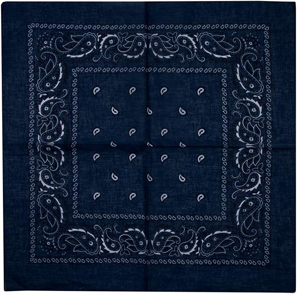 Lightweight Multicolored Cotton Bandana 12 Pack Apparel & Accessories > Clothing Accessories > Headwear Bioworld   
