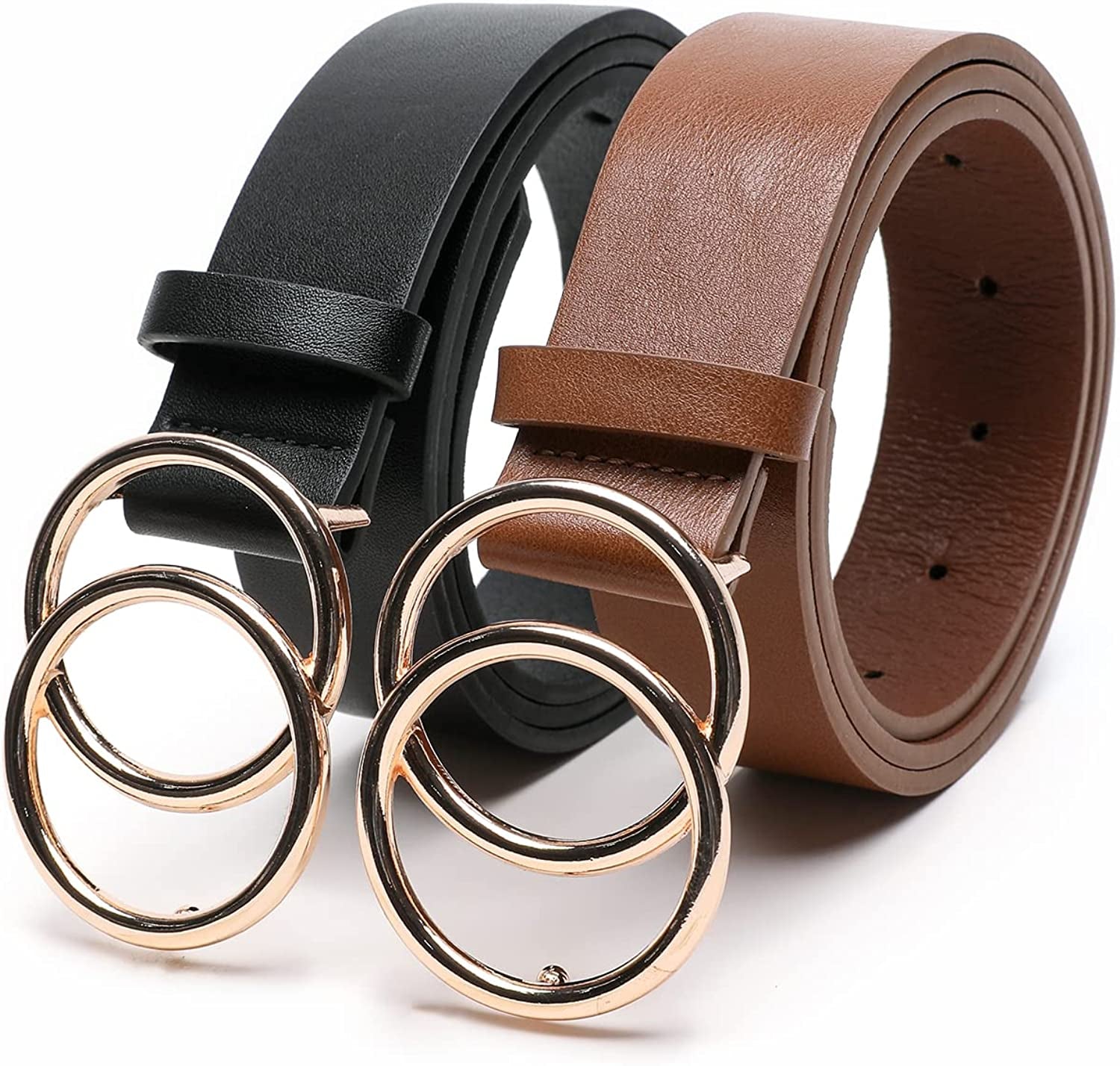 IFENDEI Women'S Faux Leather Belt for Jeans Dress Waist Belts Apparel & Accessories > Clothing Accessories > Belts IFENDEI   